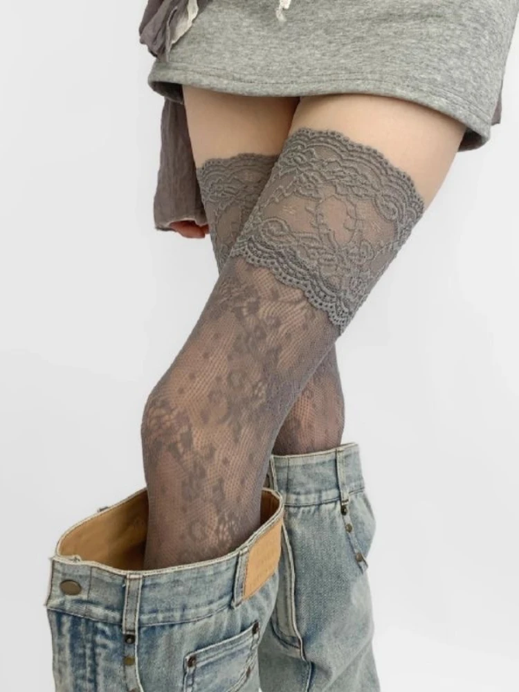Sexy lace trimmed nylon fishin - Fishing Socks ulasan dan harga