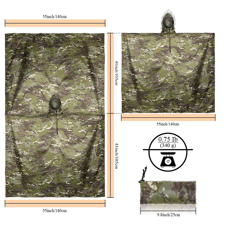Rain Coat Camouflage Tactical  - Fishing Rain Suit ulasan dan harga