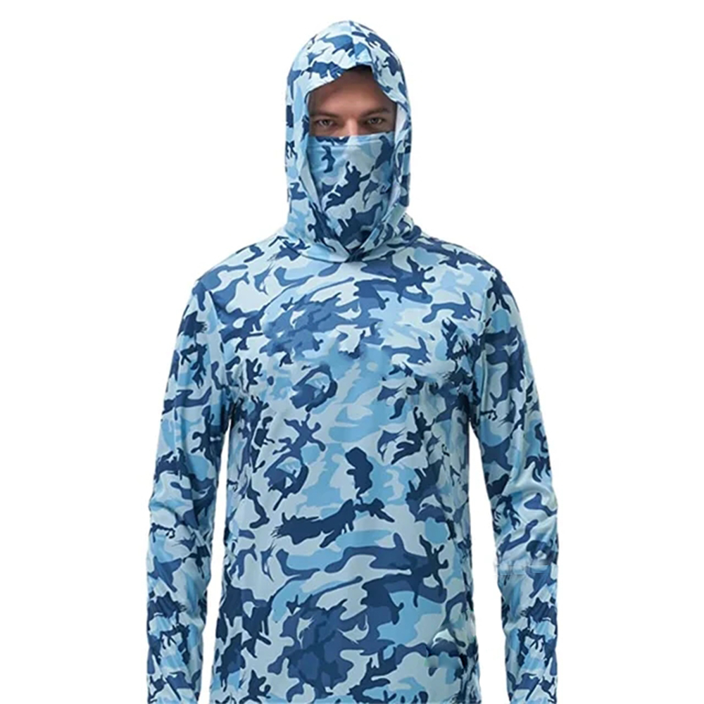 Summer Fishing Hoodies Men Jer - Fishing Shirt Uv Protection ulasan dan harga