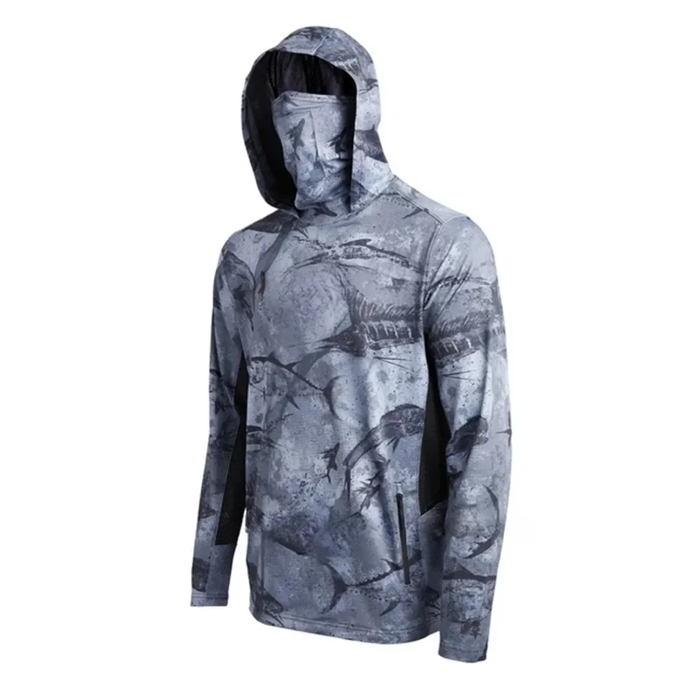 Camouflage Fishing Shirt Upf 5 - Fishing Mask Sun Protection ulasan dan harga