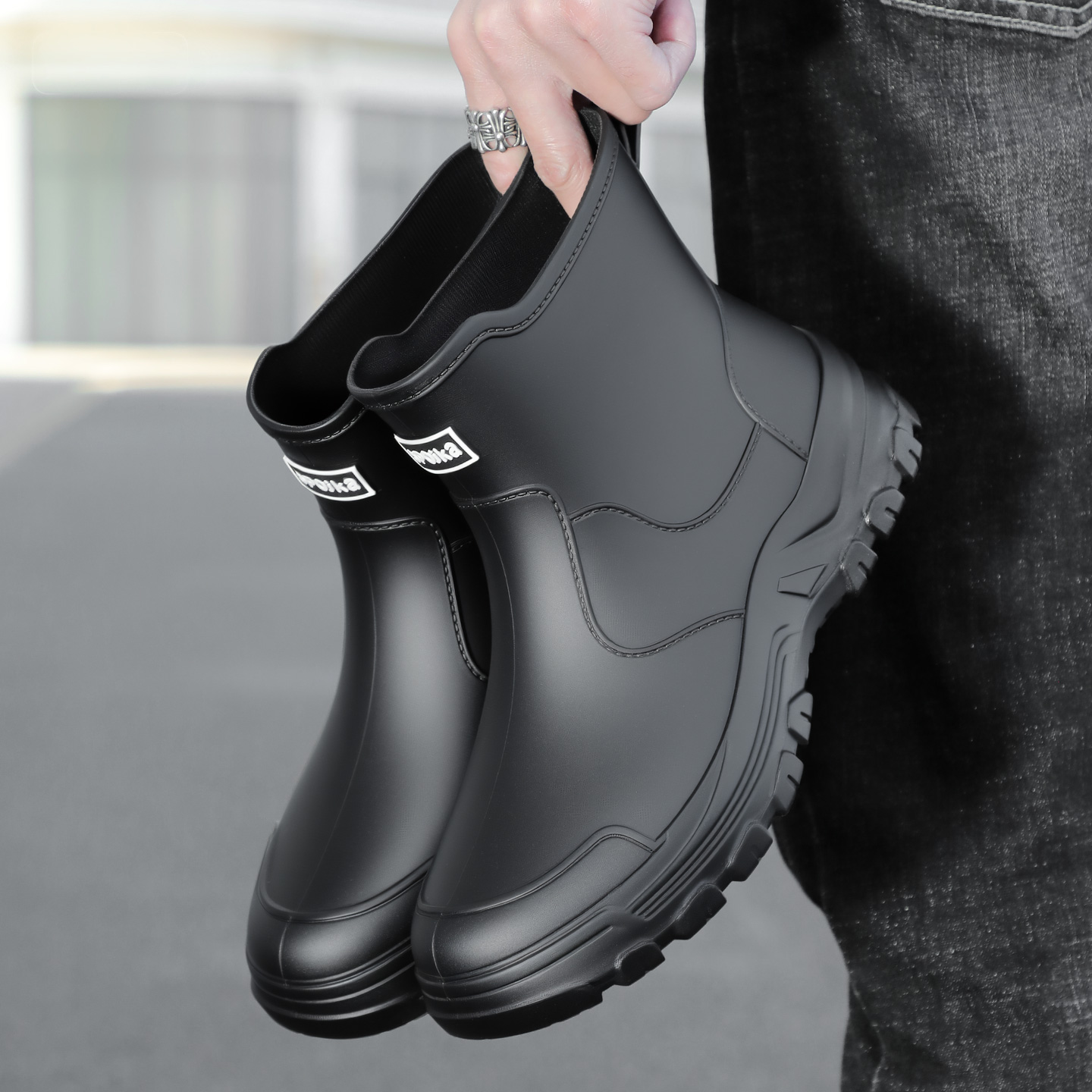 Fashionable new style men's mi - Fishing Boots ulasan dan harga