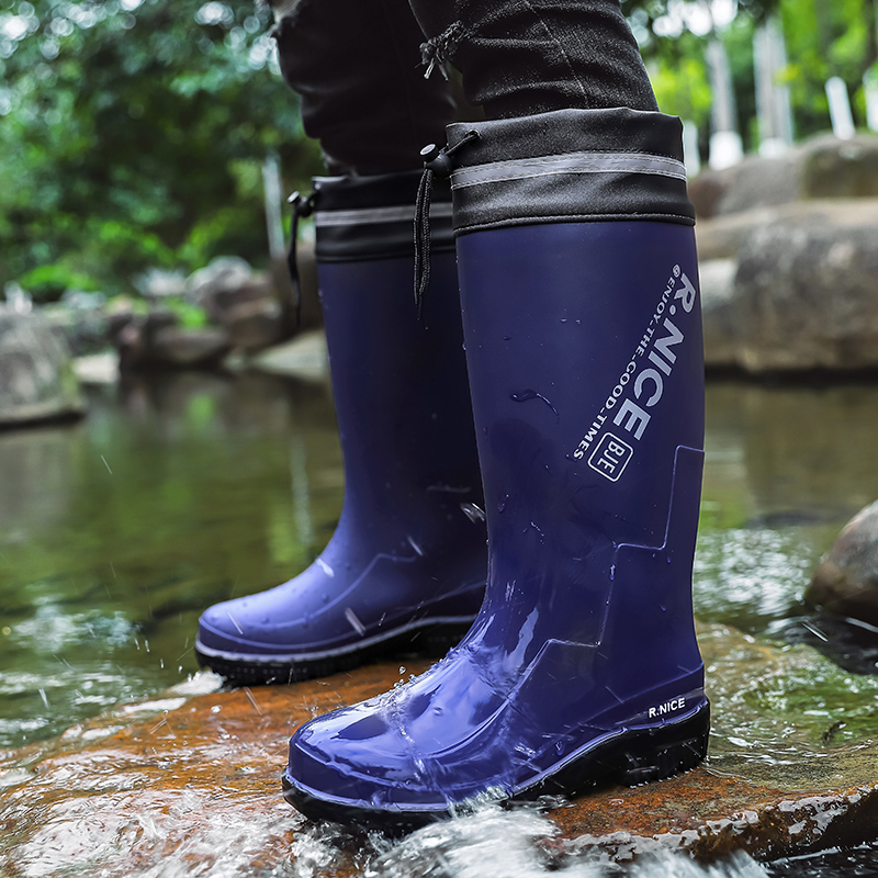 Men's Fashionable Outdoor Rain - Fishing Boots ulasan dan harga