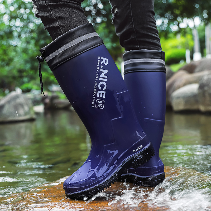 Men's Fashionable Outdoor Rain - Fishing Boots ulasan dan harga